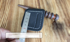 Handmade Mens Black Leather Classic Zippo Lighter Cases Tan Zippo Lighter Holder with Belt Clip - iwalletsmen
