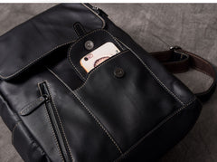 Black Leather Mens 14