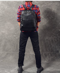Black Leather Mens 15