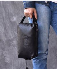 Black Leather Mens 8