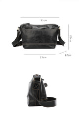 Black Leather Mens Casual 10