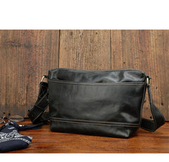 Black Leather Mens Casual 10
