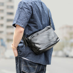 Black Leather Mens Casual 10