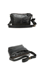 Black Leather Mens Casual 10