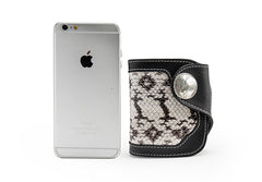 Black Leather Mens billfold Biker Wallet Bifold Small Biker Chain Wallet For Men - iwalletsmen