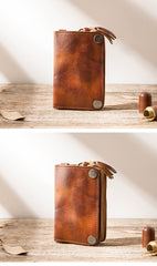 Black Leather Mens Key Holder Wallet Car Key Wallet Key Holder Card Holder For Men - iwalletsmen