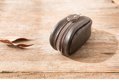 Black Leather Mens Small Car Key Wallets Brown Key Holder Car Key Pouch For Men - iwalletsmen