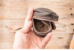 Black Leather Mens Small Car Key Wallets Brown Key Holder Car Key Pouch For Men - iwalletsmen