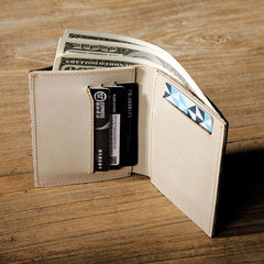 Black Leather Mens Small Wallet Bifold Wallet for Men - iwalletsmen