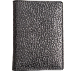 Black Leather Mens Small Card Wallet License Wallet Slim Bifold Driving License Wallet for Men - iwalletsmen