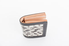 Black Leather Mens Snakeskin billfold Wallet Bifold Front Pocket SnakeSkin Small Wallet For Men - iwalletsmen