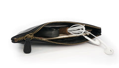 Black Mens Leather Zipper Slim Long Wallet Phone Long Wallet for Men - iwalletsmen