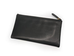 Black Mens Leather Zipper Slim Long Wallet Phone Long Wallet for Men - iwalletsmen