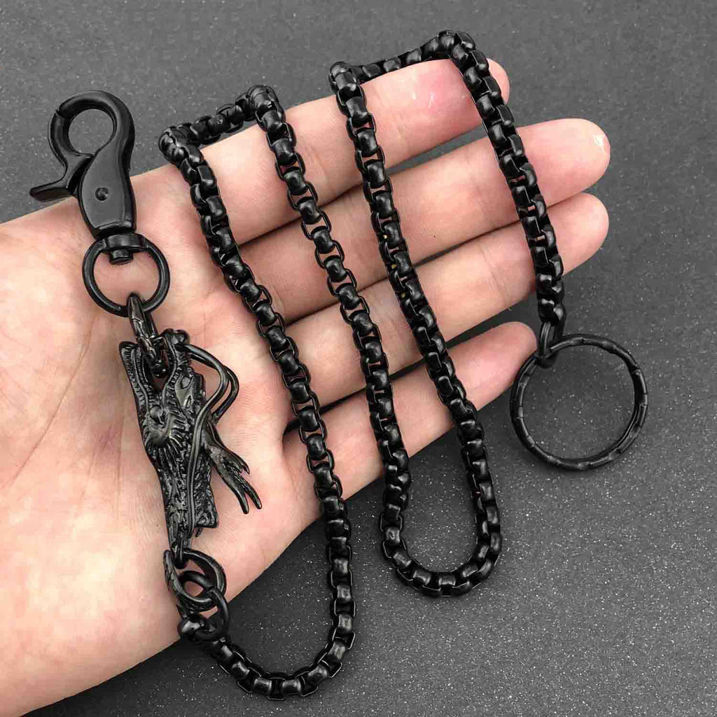 Badass Hip Hop Mens Metal Double Layer Wallet Chain Key Chain Pants Ch –  iwalletsmen