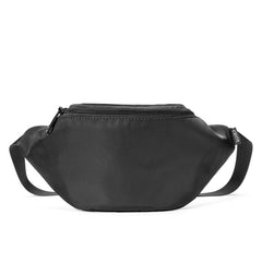 Fashion Black Nylon Mens Fanny Pack Sling Bag Hip Bag Black One Shoulder Backpack for Men - iwalletsmen