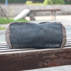 Blue Denim Mens Casual Small Messenger Bags Jean Postman Bag Courier Bag For Men - iwalletsmen