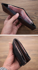 Black Denim Wallet Denim Mens Slim billfold Wallet Denim Bifold Wallets For Men
