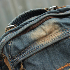 Casual Blue Denim Mens Womens Messenger Bag Jean Postman Bag Courier Bag For Women - iwalletsmen