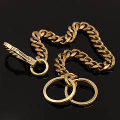 Cool Brass Mens 18‘’ Wallet Chain Pants Chain Gold Biker Wallet Chain For Men - iwalletsmen