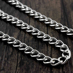 COOL SILVER STAINLESS STEEL MENS PANTS CHAINs WALLET CHAIN BIKER WALLET CHAIN FOR MEN - iwalletsmen