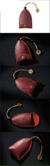 Brown Leather Draw Men and Women's Key Wallet Black Key Case Car Car Key Holder For Men - iwalletsmen