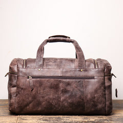 Brown Leather Mens Travel Bag Weekender Bag Large Duffle Bag Brown Overnight Bag Travel Bag for Men