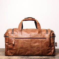 Coffee Leather Mens Travel Bag Weekender Bag Large Duffle Bag Brown Overnight Bag Travel Bag for Men