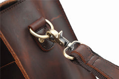 Brown Leather SLR Camera Side Satchel Bag Messenger Bags HandBag for Men