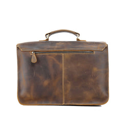 Brown Leather SLR Camera Side Satchel Bag Messenger Bags HandBag for Men