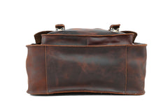 Brown Leather SLR Camera Side Satchel Bag Messenger Bags HandBag for Men