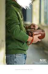 Brown Mens Clutch Wallet Leather Zipper Clutch Wristlet Purse Bag Clutch Bags For Men
