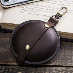 Brown Multi-function Women Mens Red Coin Purse Earphone holder AirPods Case For Men and Women - iwalletsmen