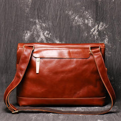 Brown Leather Men Satchel Side Bag Messenger Bag Black Courier Bag For Men - iwalletsmen