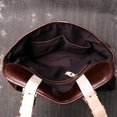 Brown Leather Men Satchel Side Bag Messenger Bag Black Courier Bag For Men - iwalletsmen