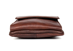 Brown Cool Leather Mens Belt Pouch Bag Mini Messenger Bag Side Bag Waist Bag for Men - iwalletsmen