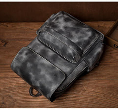 leather mens backpack​ Black Leather Backpack 15 inches Laptop Backpack Mens Large Leather Camera Backpack