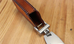 Handmade Brown Leather TOYOTA Highlander Mens Car Key Case TOYOTA Car Key Holder - iwalletsmen