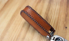 Handmade Brown Leather TOYOTA Highlander Mens Car Key Case TOYOTA Car Key Holder - iwalletsmen