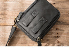 Brown Mens Leather Small Belt Pouch Mens Waist Bag Side Bag Mini Messenger Bag Phone Bag for Men - iwalletsmen