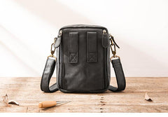 Brown Mens Leather Small Belt Pouch Mens Waist Bag Side Bag Mini Messenger Bag Phone Bag for Men - iwalletsmen