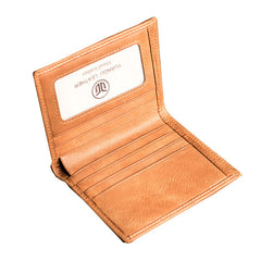 Brown Leather Men Slim Small Wallet Bifold Small Vintage Wallet for Men