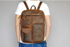 Cool Brown Leather Mens 14