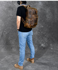 Brown Leather Mens 14