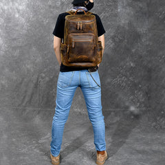 Brown Leather Mens 14