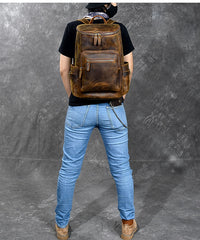 Brown Leather Mens 14
