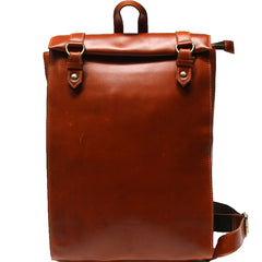 Brown Leather Mens Backpack Travel Backpacks Laptop Backpack for men - iwalletsmen