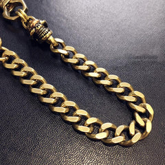 Badass Gold Skull Mens Wallet Chain Biker Wallet Chain 18‘â€?Pants Chain For Men - iwalletsmen