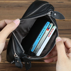CASUAL MENS LEATHER SLIM ZIPPER CLUTCH WALLET PURSE BAG CLUTCH BAG CAR KEY CASE FOR MEN - iwalletsmen