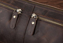 COOL Dark Brown LEATHER MENS FANNY PACK BUMBAG WAIST BAG FOR MEN - iwalletsmen