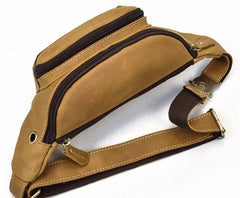 COOL LEATHER MENS FANNY PACK FOR MEN BUMBAG Vintage WAIST BAGS for Men - iwalletsmen